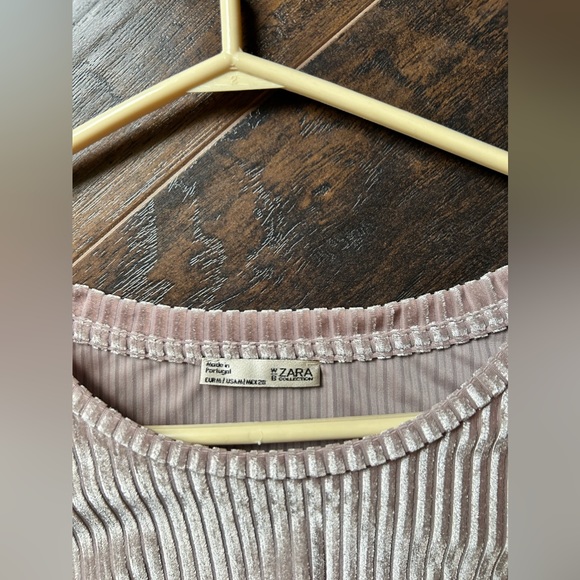 Zara cropped pleated top/blouse - Picture 3 of 4